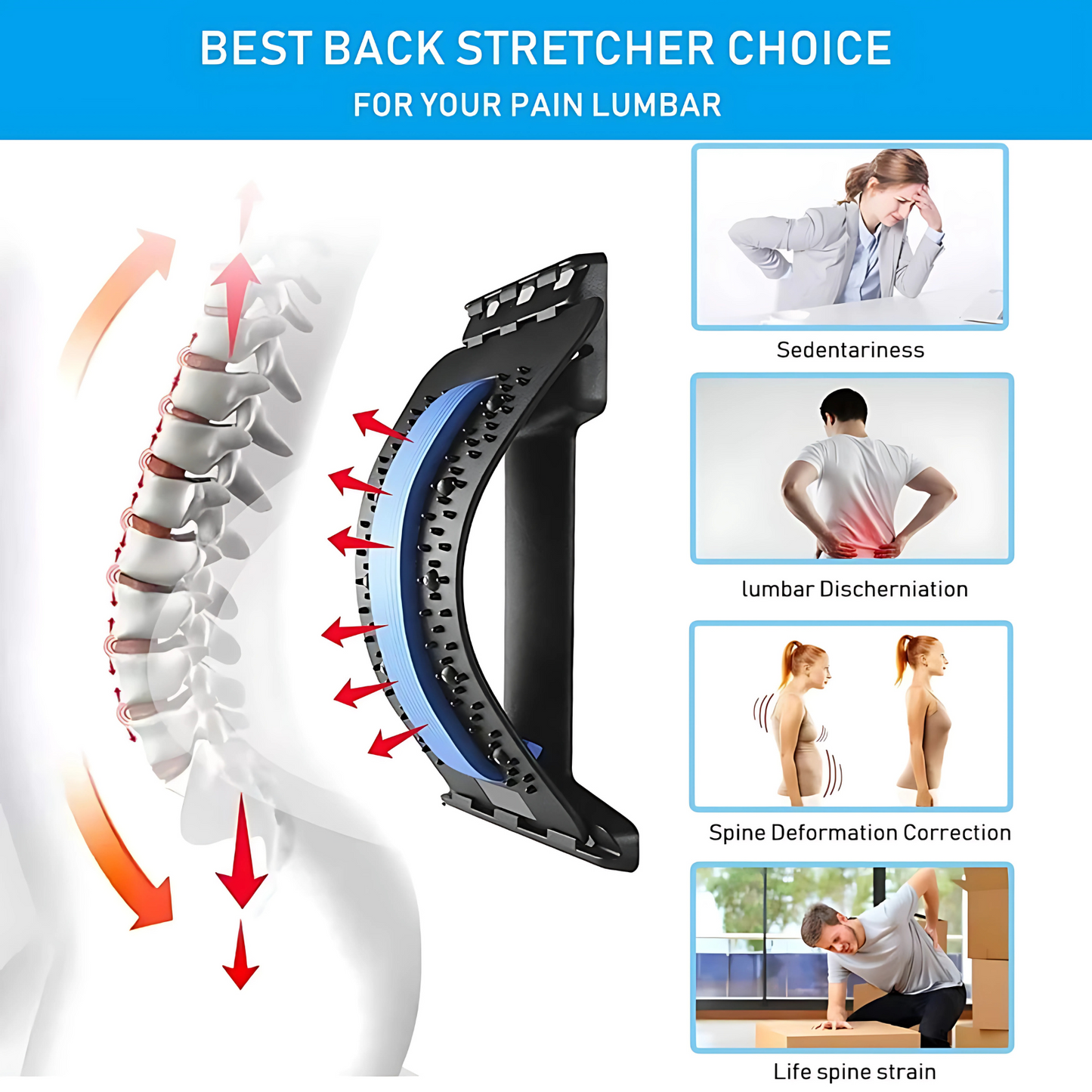 Back Pain Relief Posture Corrector Back Stretcher